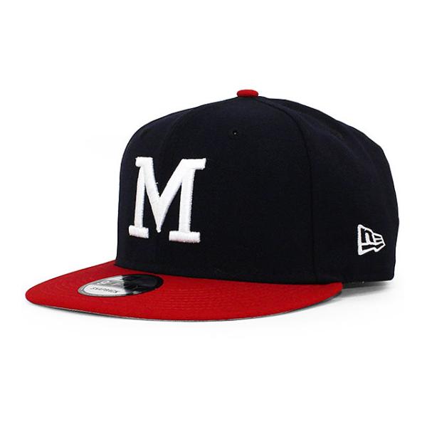 ニューエラ キャップ 9FIFTY ミルウォーキー ブレーブス MLB 1965-77 COOPERSTOWN REPLICA SNAPBACK CAP NAVY