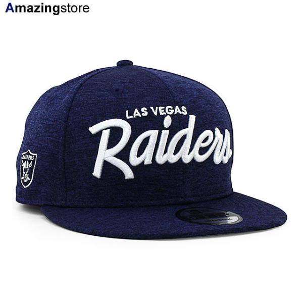 ニューエラ キャップ 9FIFTY ラスベガス レイダース NFL TEAM SCRIPT SHADOW TECH SNAPBACK CAP NAVY