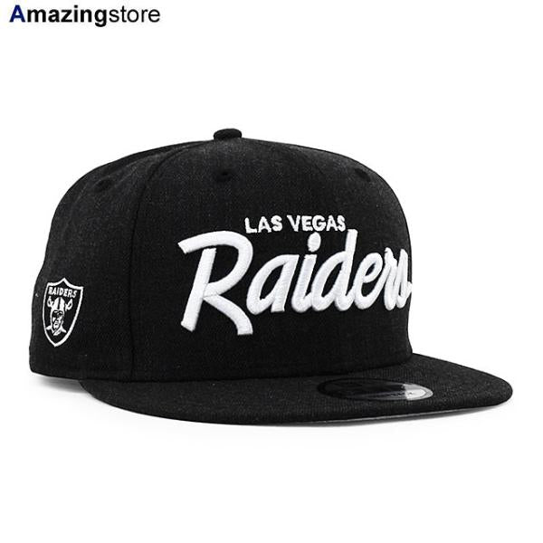 ニューエラ キャップ 9FIFTY ラスベガス レイダース NFL TEAM SCRIPT SNAPBACK CAP HEATHER BLACK