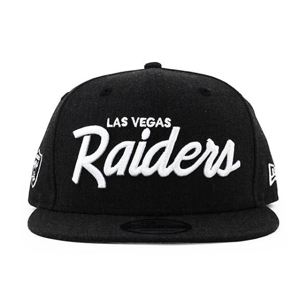 ニューエラ キャップ 9FIFTY ラスベガス レイダース NFL TEAM SCRIPT SNAPBACK CAP HEATHER BLACK