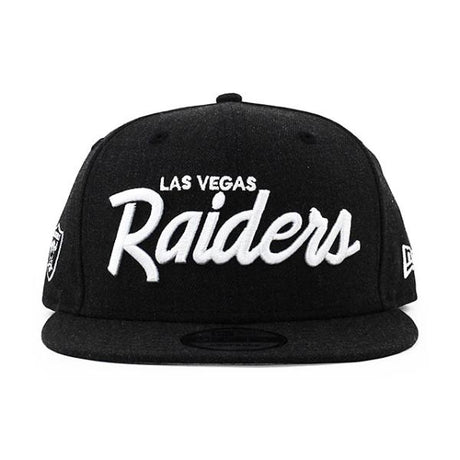 ニューエラ キャップ 9FIFTY ラスベガス レイダース NFL TEAM SCRIPT SNAPBACK CAP HEATHER BLACK