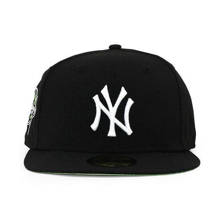 ニューエラ キャップ 59FIFTY ニューヨーク ヤンキース  MLB 2000 WORLD SERIES NEON GREEN BOTTOM FITTED CAP BLACK  NEW ERA NEW YORK YANKEES