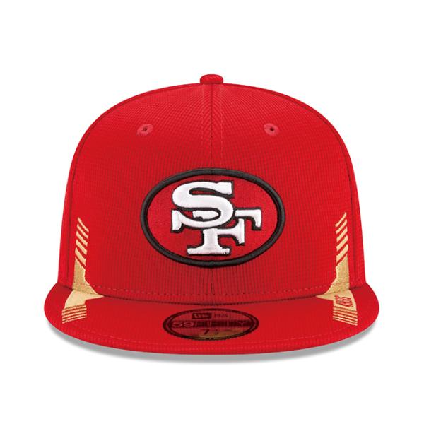 ニューエラ キャップ 59FIFTY サンフランシスコ 49ERS  2021 NFL SIDELINE RED  NEW ERA SAN FRANCISCO 49ERS