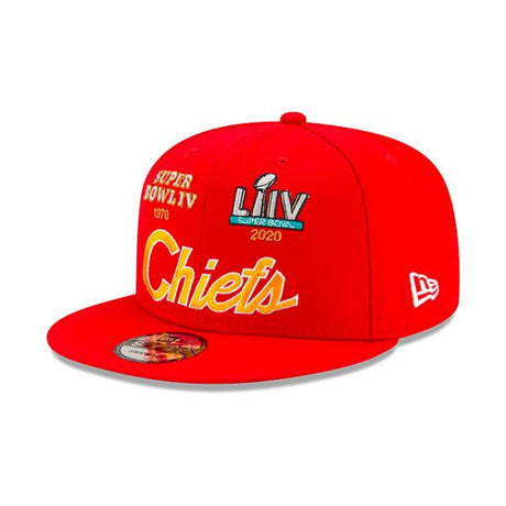 ニューエラ キャップ 9FIFTY カンザスシティ チーフス  NFL SUPER BOWL PATCHES SCRIPT SNAPBACK CAP RED  NEW ERA KANSAS CITY CHIEFS