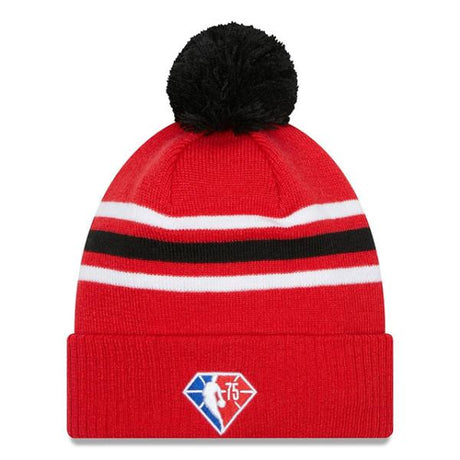 ニューエラ ニットキャップ ビーニー シカゴ ブルズ  NBA 2021-22 CITY EDITION POM KNIT BEANIE CAP RED  NEW ERA CHICAGO BULLS
