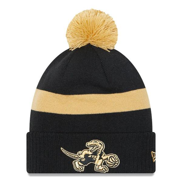 ニューエラ ニットキャップ ビーニー トロント ラプターズ  NBA 2021-22 CITY EDITION POM KNIT BEANIE CAP BLACK  NEW ERA TORONTO RAPTORS