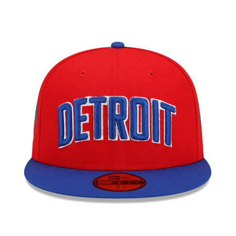 ニューエラ キャップ 59FIFTY デトロイト ピストンズ 2022 NBA CITY EDITION FITTED CAP RED-ROYAL BLUE  NEW ERA DETROIT PISTONS