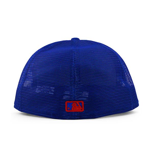 ニューエラ キャップ 59FIFTY シカゴ カブス MLB BATTING PRACTICE BP TRUCKER FITTED CAP BLUE
