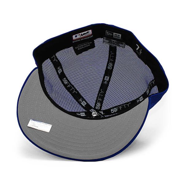 ニューエラ キャップ 59FIFTY シカゴ カブス MLB BATTING PRACTICE BP TRUCKER FITTED CAP BLUE