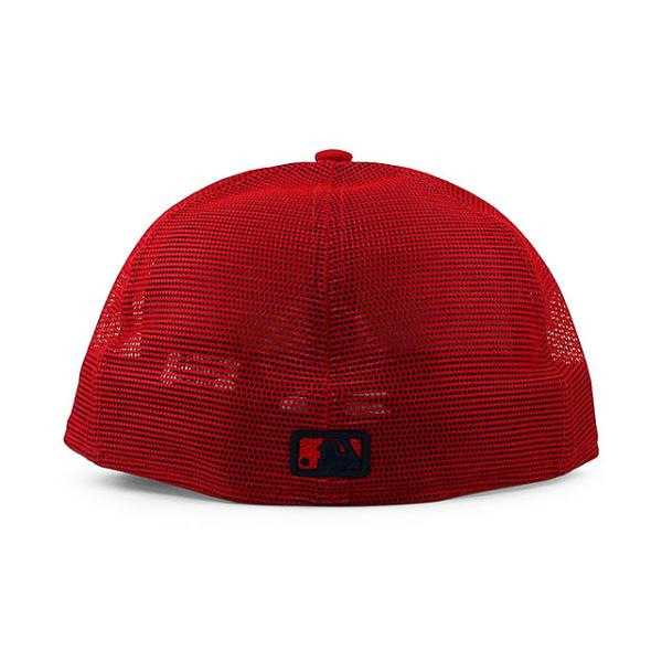 ニューエラ キャップ 59FIFTY ロサンゼルス エンゼルス MLB BATTING PRACTICE TRUCKER FITTED CAP RED