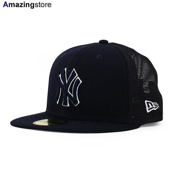 ニューエラ キャップ 59FIFTY ニューヨーク ヤンキース  2022 MLB BATTING PRACTICE BP TRUCKER FITTED CAP NAVY  NEW ERA NEW YORK YANKEES