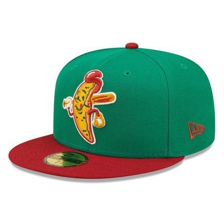 ニューエラ キャップ 59FIFTY アクロン ラバーダックス MiLB THEME NIGHT FITTED CAP KELLY