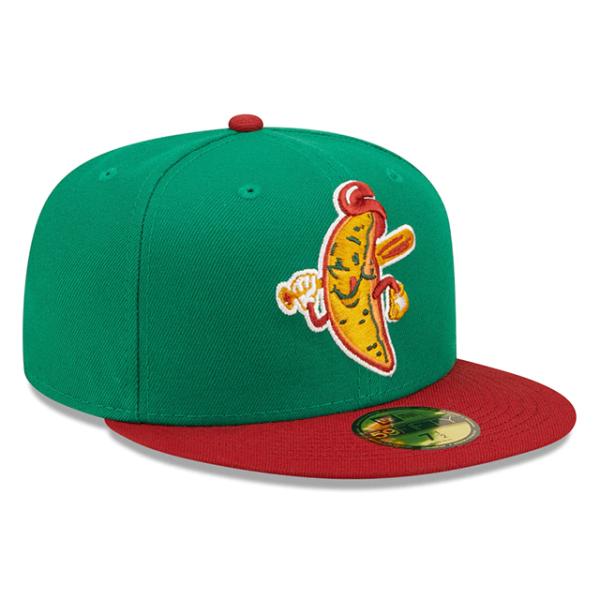 ニューエラ キャップ 59FIFTY アクロン ラバーダックス MiLB THEME NIGHT FITTED CAP KELLY
