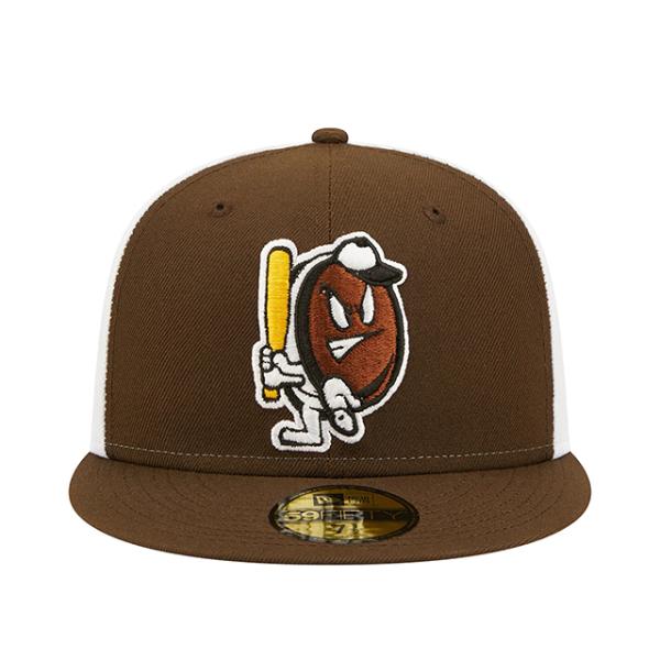 ニューエラ キャップ 59FIFTY ポートランド シードッグス MILB THEME NIGHT FITTED CAP BROWN