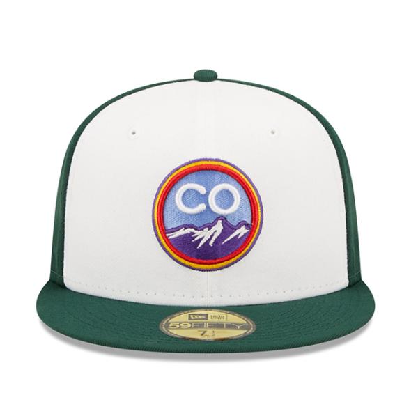 シティコネクト ニューエラ キャップ 59FIFTY コロラド ロッキーズ  MLB CITY CONNECT FITTED CAP WHITE-GREEN  NEW ERA COLORADO ROCKIES