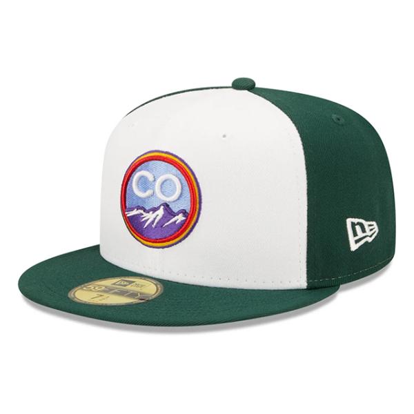 シティコネクト ニューエラ キャップ 59FIFTY コロラド ロッキーズ  MLB CITY CONNECT FITTED CAP WHITE-GREEN  NEW ERA COLORADO ROCKIES