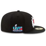 ニューエラ キャップ 59FIFTY カンザスシティ チーフス  NFL SUPER BOWL LVII CHAMPIONS FITTED CAP BLACK NEW ERA KANSAS CITY CHIEFS