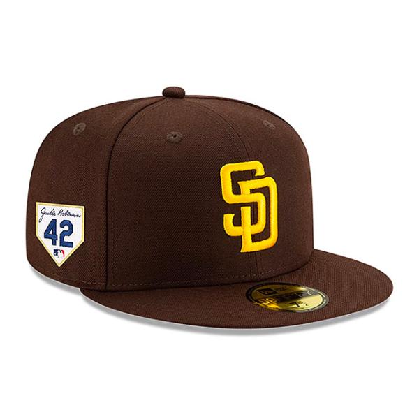 ニューエラ キャップ 59FIFTY サンディエゴ パドレス MLB 2024 JACKIE ROBINSON GAME FITTED CAP BROWN NEW ERA SAN DIEGO PADRES