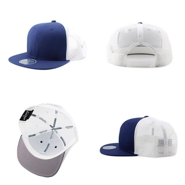 13色展開 ビッグサイズ ゼファー メッシュキャップBLANK OVER-SIZED MESH-BACK SNAPBACK CAP 大きいサイズの帽子 ZEPHYR