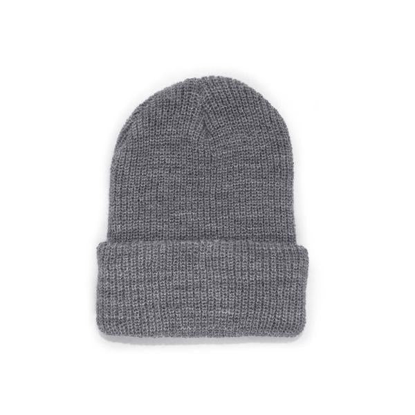 ハーフタイムワークス ニットキャップ帽 ビーニー NAME TAG KNIT BEANIE GREY HALFTIME WORKS
