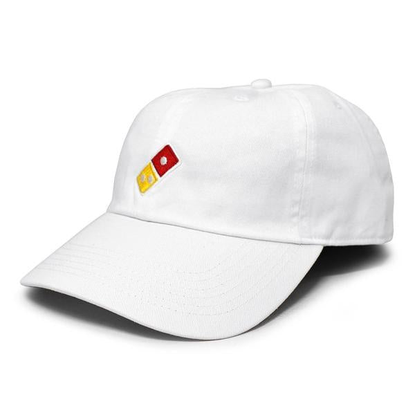 ハーフタイムワークス ロープロファイルキャップ DOMINO'S BURGER DAD HAT WHT HALFTIME WORKS