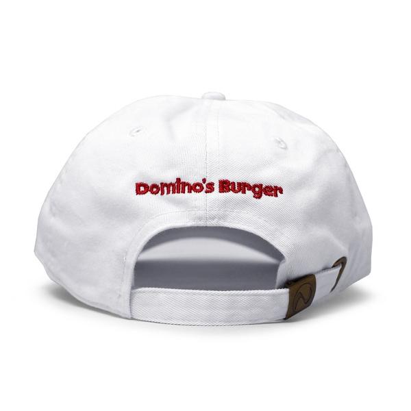 ハーフタイムワークス ロープロファイルキャップ DOMINO'S BURGER DAD HAT WHT HALFTIME WORKS