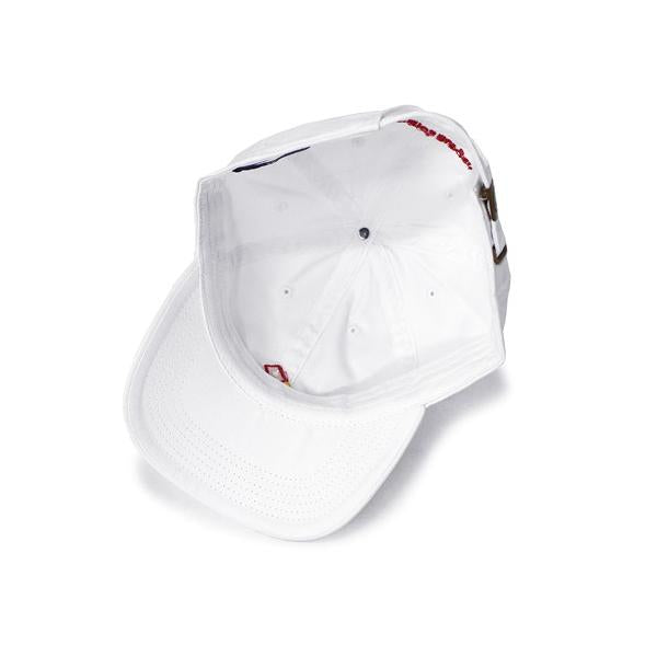 ハーフタイムワークス ロープロファイルキャップ DOMINO'S BURGER DAD HAT WHT HALFTIME WORKS