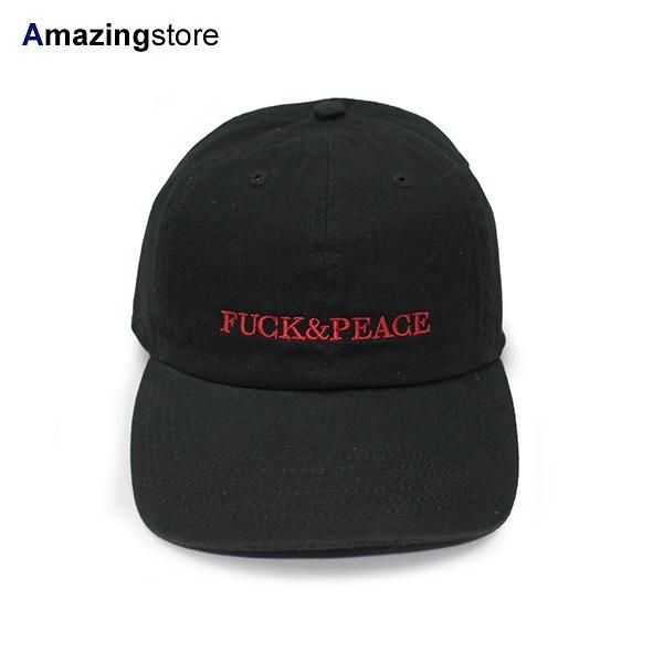 ハーフタイムワークス ロープロファイルキャップ FUCK&PEACE TV COLLABO LOW PROFILE CAP BLK HALFTIME WORKS