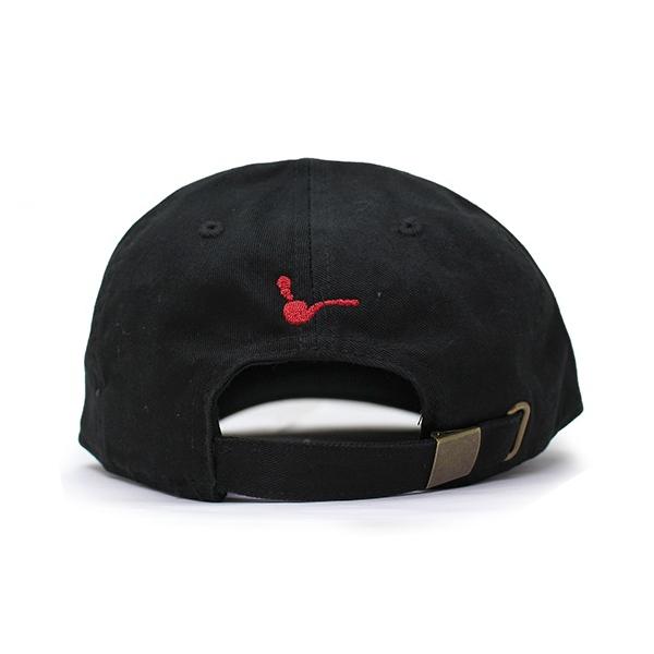 ハーフタイムワークス ロープロファイルキャップ FUCK&PEACE TV COLLABO LOW PROFILE CAP BLK HALFTIME WORKS