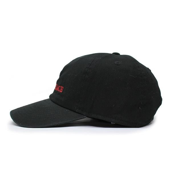 ハーフタイムワークス ロープロファイルキャップ FUCK&PEACE TV COLLABO LOW PROFILE CAP BLK HALFTIME WORKS