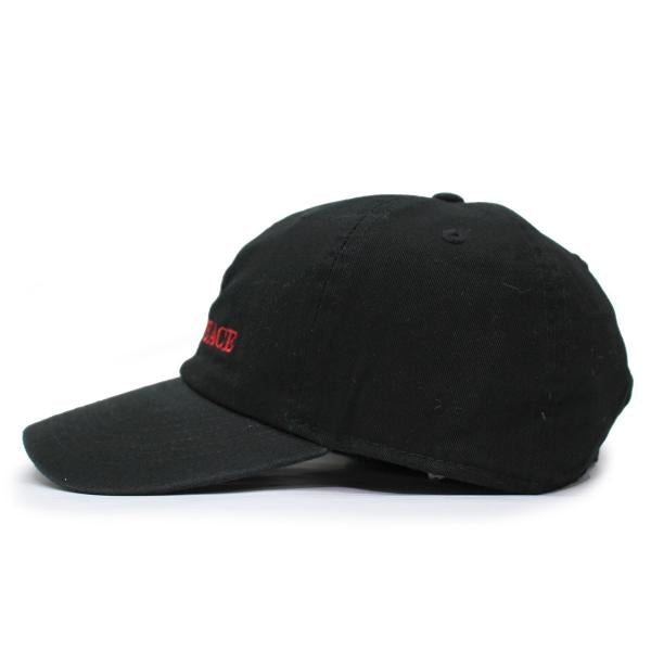 ハーフタイムワークス ロープロファイルキャップ FUCK&PEACE TV COLLABO LOW PROFILE CAP BLK HALFTIME WORKS
