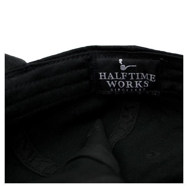 ハーフタイムワークス ロープロファイルキャップ FUCK&PEACE TV COLLABO LOW PROFILE CAP BLK HALFTIME WORKS