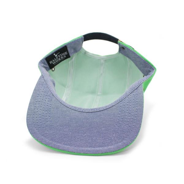 ハーフタイムワークス & ジェームス Wネームキャップ ライムグリーン