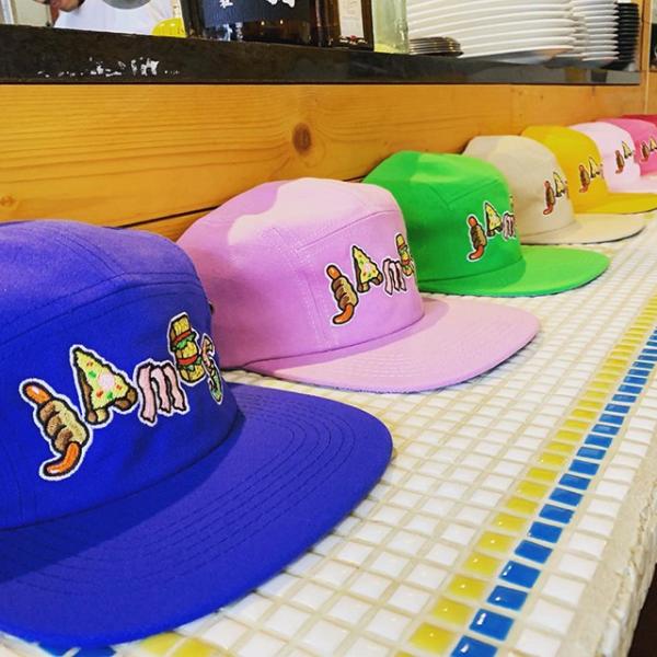 ハーフタイムワークス & ジェームス Wネームキャップ ライムグリーン