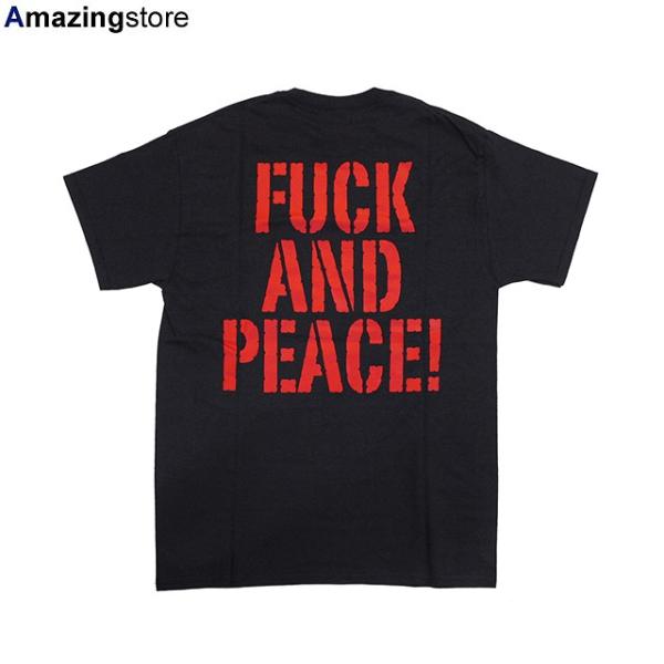 ハーフタイムワークス Tシャツ FUCK&PEACE TV COLLABO POCKET T-SHIRT BLK HALFTIME WORKS