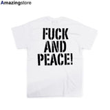 ハーフタイムワークス Tシャツ FUCK&PEACE TV COLLABO POCKET T-SHIRT WHT HALFTIME WORKS