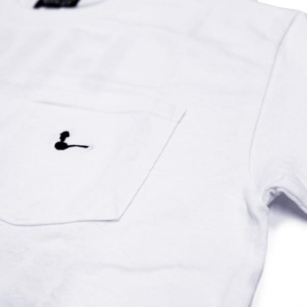 ハーフタイムワークス Tシャツ FUCK&PEACE TV COLLABO POCKET T-SHIRT WHT HALFTIME WORKS