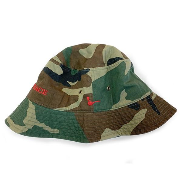 ハーフタイムワークス バケットハット FUCK&PEACE TV COLLABO BUCKET HAT WOODLAND CAMO