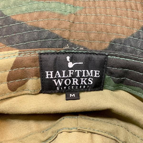 ハーフタイムワークス バケットハット FUCK&PEACE TV COLLABO BUCKET HAT WOODLAND CAMO