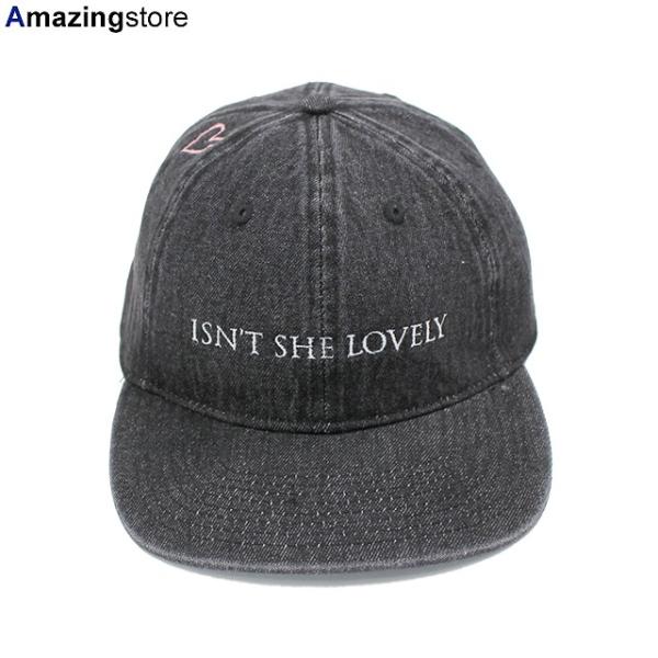 ハーフタイムワークス ISN'T SHE LOVELY CAP BLK DENIM HALFTIME WORKS