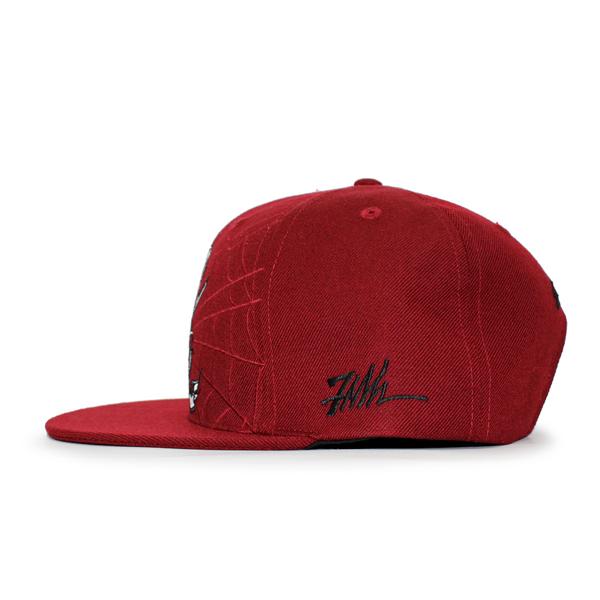 7ユニオン ASH SKULL SNAPBACK RED スナップバックキャップ
