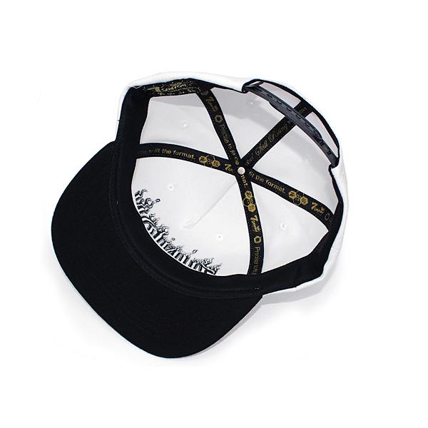 7ユニオン BURN SNAPBACK WHT-BLK 7ユニオン ストラップバックキャップ