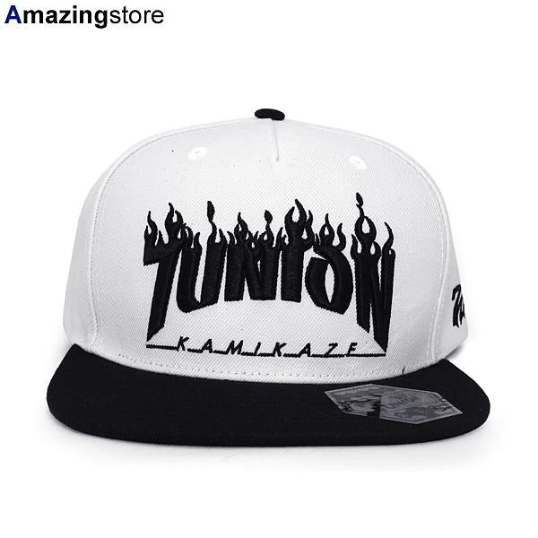 7ユニオン BURN SNAPBACK WHT-BLK 7ユニオン ストラップバックキャップ