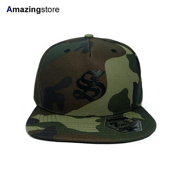 7ユニオン 7THUNDER STRAPBACK/WOODLAND CAMO 7ユニオン ストラップバックキャップ