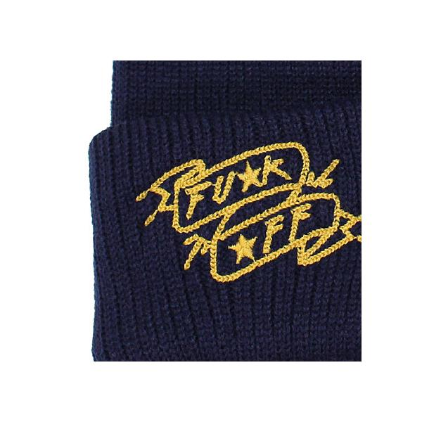 7ユニオン ビーニーキャップ FU★K ★FF KNIT BEANIE/NAVY 7UINON