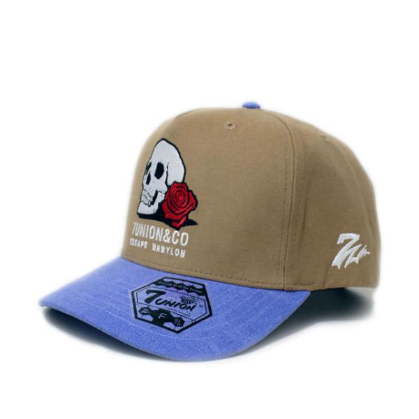 7ユニオン スナップバック ESCAPE BABYLON SNAPBACK CAP BROWN-BLUE 7UNION