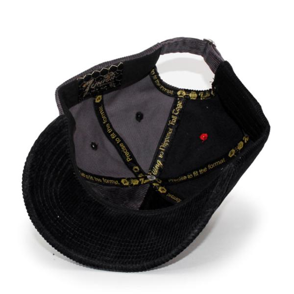7ユニオン 2 TONE CORDUROY CAP BLK-GREY 7UNION