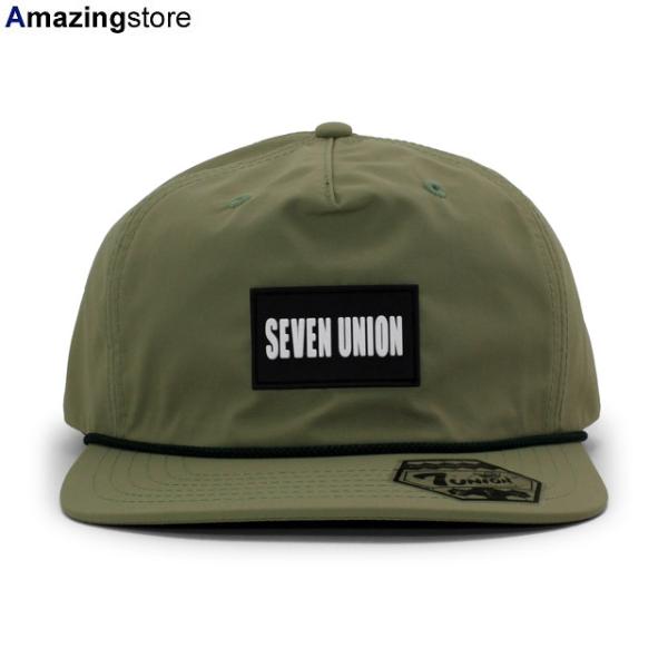 7ユニオン スナップバック ICON PATCH POLY SNAPBACK CAP OLIVE 7UNION