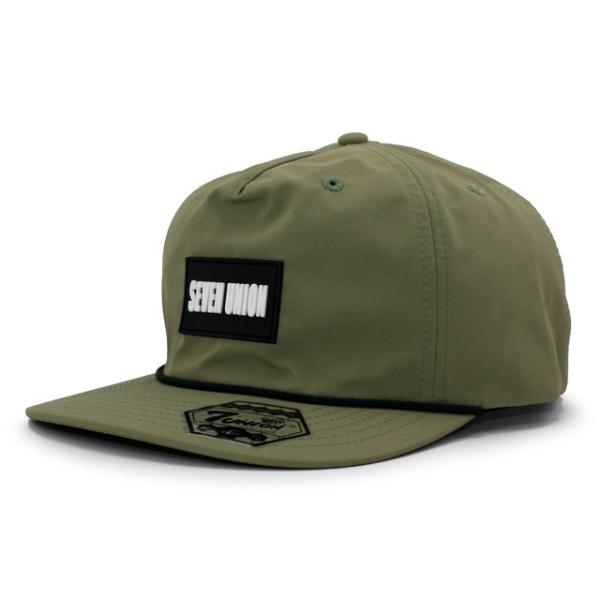7ユニオン スナップバック ICON PATCH POLY SNAPBACK CAP OLIVE 7UNION