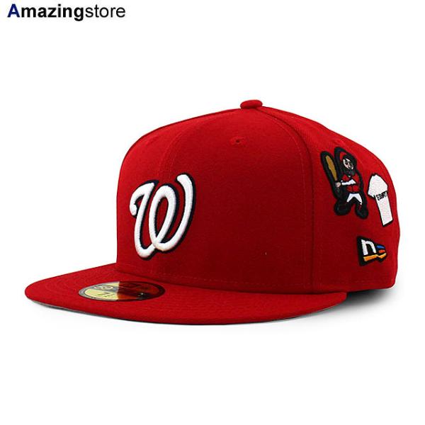 MLBコラボ ニューエラ キャップ 59FIFTY ジョーフレッシュグッズ ナショナルズ COLLABO CAP RED NEW ERA